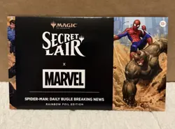 MTG Secret Lair x Spiderman: Daily Bugle Breaking News - FOIL - SEALED - Image 1