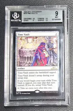 Magic The Gathering MTG - Time Vault - 30th Anniversary - Beckett MINT 9.0 - Image 1