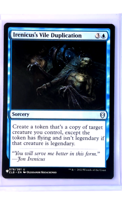 MTG Magic The Gathering LIST The List Reprint #78 Irenicus's Vile Duplication - Image 1