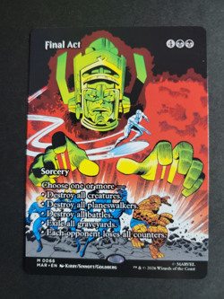 Final Act (Borderless) Mythic MTG Marvel Super Heroes - Image 1