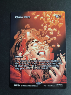 Chaos Warp (Borderless) Mythic MTG Marvel Super Heroes - Image 1