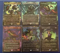 MTG TMNT Foil Lot Of 6 Teenage Mutant Ninja Turtles, Michelangelo Rare TCG CCG - Image 1