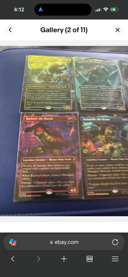 MTG TMNT Foil Lot Of 6 Teenage Mutant Ninja Turtles, Michelangelo Rare TCG CCG - Image 2