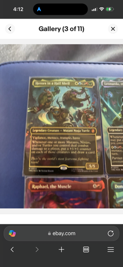 MTG TMNT Foil Lot Of 6 Teenage Mutant Ninja Turtles, Michelangelo Rare TCG CCG - Image 3