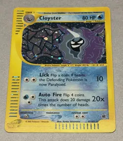 Pokemon TCG Cloyster 8/165 Expedition Holo 2002 - Image 2