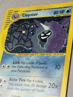 Pokemon TCG Cloyster 8/165 Expedition Holo 2002 - Image 4