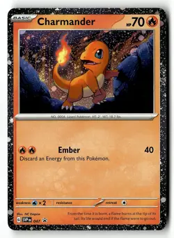 Charmander (Cosmos Holo) 047 Holo Promo Scarlet & Violet Promo Pokemon Holo NM - Image 1