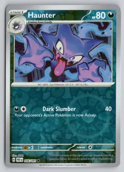 HAUNTER 056/091 COMMON PALDEAN FATES POKEMON REVERSE HOLO NM - Image 1