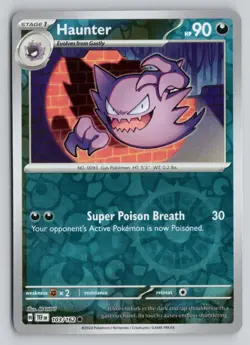 HAUNTER 103/162 COMMON TEMPORAL FORCES POKEMON REVERSE HOLO NM - Image 1