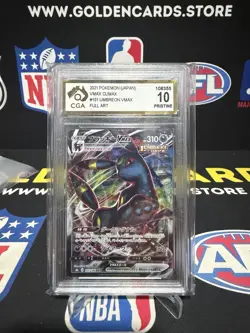 2021 POKEMON JAPANESE VMAX CLIMAX UMBREON VMAX 101/184 CGA 10 - Image 1