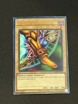 Yu-Gi-Oh! Left Leg of the Forbidden One LOB-EN121 Ultra Rare Near Mint 25th - Image 1