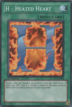 H - Heated Heart - LCGX-EN088 - Common - Unlimited Edition - Near Mint - Image 1