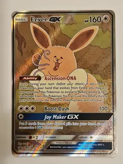 Pokemon TCG Eevee GX SM233 Full Art Black Star Promo Sun & Moon - Image 1