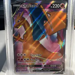 Pokemon TCG Charizard V Sword & Shield SWSH050 CHMPN PATH ELITE TRNR BOX PSA 9 - Image 2