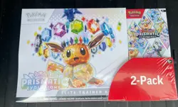 Pokemon Prismatic Evolutions ETB + Booster Bundle Costco 2 Pack - SEALED - Image 1