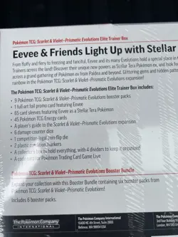 Pokemon Prismatic Evolutions ETB + Booster Bundle Costco 2 Pack - SEALED - Image 3