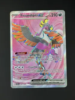 TCG Pokemon Fezandipiti ex 084/064 Shrouded Fable Full Art Ultra Rare Holo NM/M - Image 1