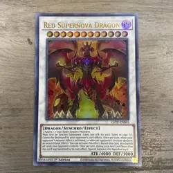 🔥YUGIOH • RED SUPERNOVA DRAGON • ULTRA RARE • GFTP-EN045 • 1st EDITION • NM🔥 - Image 1
