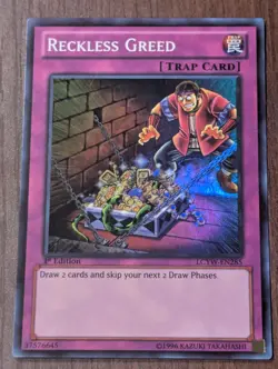 RECKLESS GREED LCYW-EN285 LP 1st Edition Super Rare - Image 1