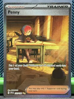 Pokemon TCG Scarlet & Violet Base Set Penny, Card 252/198 NM - Image 1