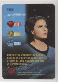 1996 Star Trek - The Card Game Crew Lieutenant Mira Romaine - Image 1