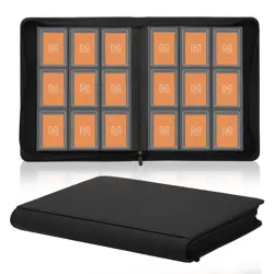 Toploader Binder,Trading Card Binder Storage Hold up 288 Cards 9-Pocket Top L... - Image 1