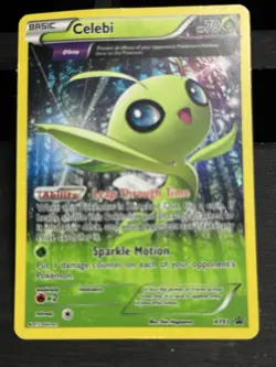 Celebi XY93 Black Star Promo Full Art Cosmos Holo Pokemon Card - Image 1