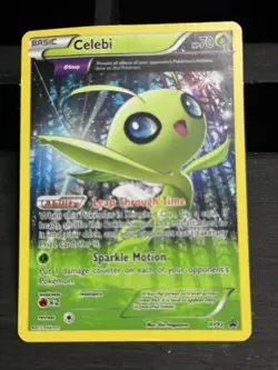 Celebi XY93 Black Star Promo Full Art Cosmos Holo Pokemon Card - Image 2