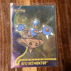Topps Pokemon TCG Hitmontop #237 Holo Fighting TV Animation Edition Card MP - Image 1