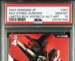 PSA 10 Aile Strike Gundam Beta Edition Gundam TCG Parallel Limited Card - Image 5