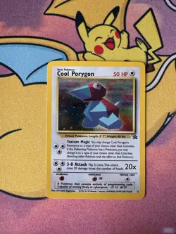 Pokemon TCG 2000 Cool Porygon Holo Rare Black Star Promo Card 15/53 WOTC - Image 1