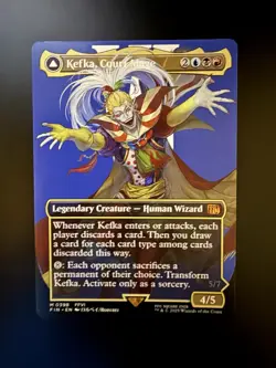 MTG Final Fantasy English Kefka, Court Mage Borderless 0398 Non-Foil - Image 1
