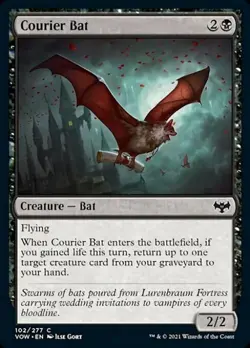 Courier Bat - Near Mint MTG Innistrad: Crimson Vow - Image 1