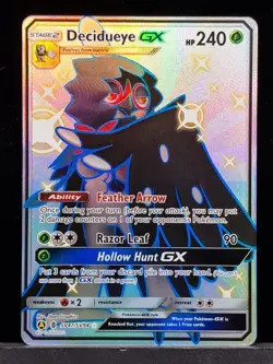 Pokemon TCG Decidueye GX Full Art Holo Card SV47/SV94 Near Mint Trading Card - Image 1