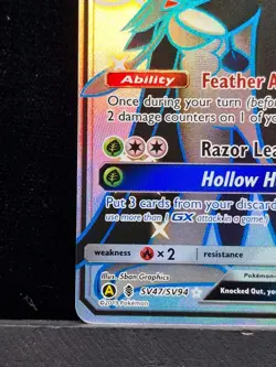 Pokemon TCG Decidueye GX Full Art Holo Card SV47/SV94 Near Mint Trading Card - Image 5