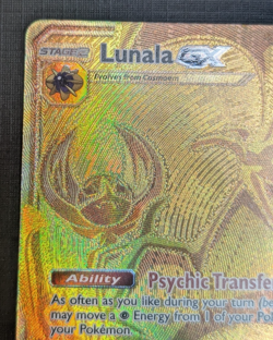 Lunala GX Secret Rare Gold 172 SM05 Ultra Prism Pokemon TCG Card MP - Image 2