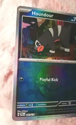 2 CARDS Pokemon TCG Poke Ball Pattern Houndour 062 Bronzor 066 Prismatic Evoluti - Image 3