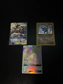 Pokemon Card Lot - Rainbow Rare Decidueye GX, Tag Team GX & 1st Edition Machamp - Image 1