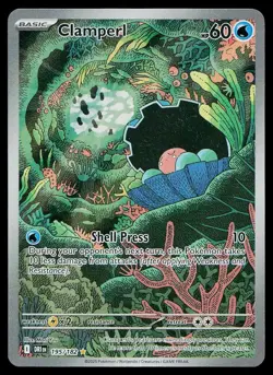 Pokemon Card Destined Rivals Clamperl 195/182 Illustration Rare - Image 1