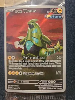 Pokemon TCG Iron Thorns 098 Scarlet & Violet Promo Holo Card Sealed - Image 1
