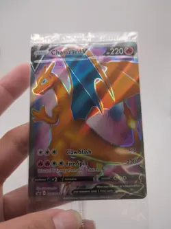 Pokemon TCG SEALED Charizard V Full Art SWSH050, Black Star Promo Card - Image 1