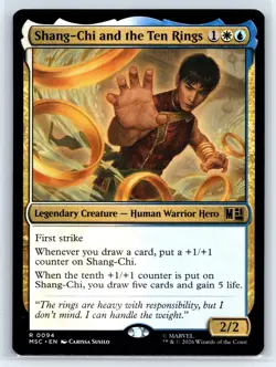 Shang-Chi and the Ten Rings - NM - Commander: Marvel Super Heroes - MTG - MSC - Image 1