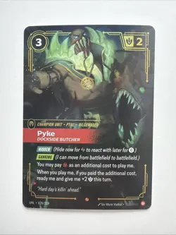 Riftbound Pyke Dockside Butcher #28/219 Unleashed Epic Foil TCG Card - NM - Image 1