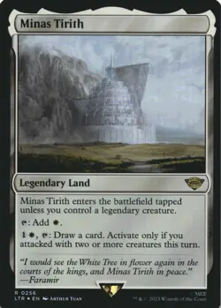 MTG Minas Tirith Foil NM Universes Beyond: The Lord of the Rings: Tales of Middl - Image 1