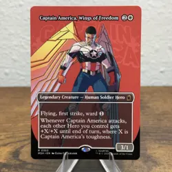 Captain America, Wings of Freedom (Borderless) Marvel Super Heroes Regular - Image 1