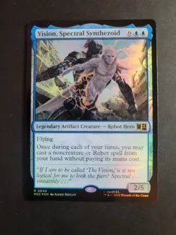 Vision, Spectral Synthezoid (Foil) Rare MTG Marvel Super Heroes Commander - Image 1