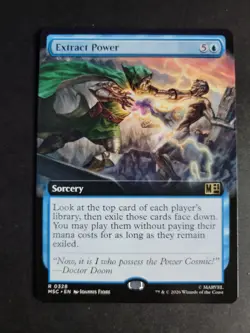 Extract Power (Extended Art) Rare MTG Marvel Super Heroes Commander - Image 1