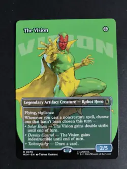 The Vision (Borderless) Rare MTG Marvel Super Heroes - Image 1