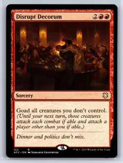 Disrupt Decorum 122 Commander: Adventures in the Forgotten Realms MTG LP - Image 1