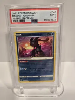 PSA 9 2022 POKEMON SWORD & SHIELD ASTRAL RADIANCE RADIANT GRENINJA 046 - Image 1